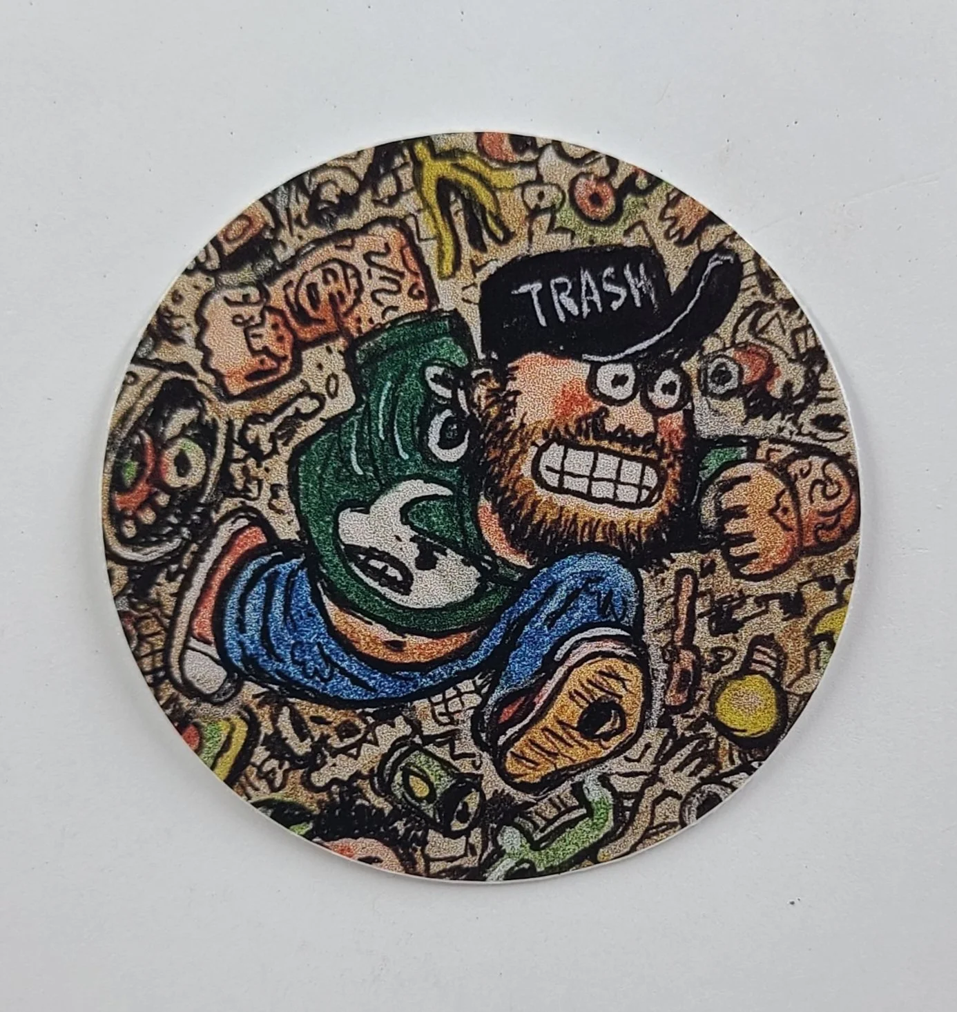 Albino Ryno 2" sticker By Tom Bunk