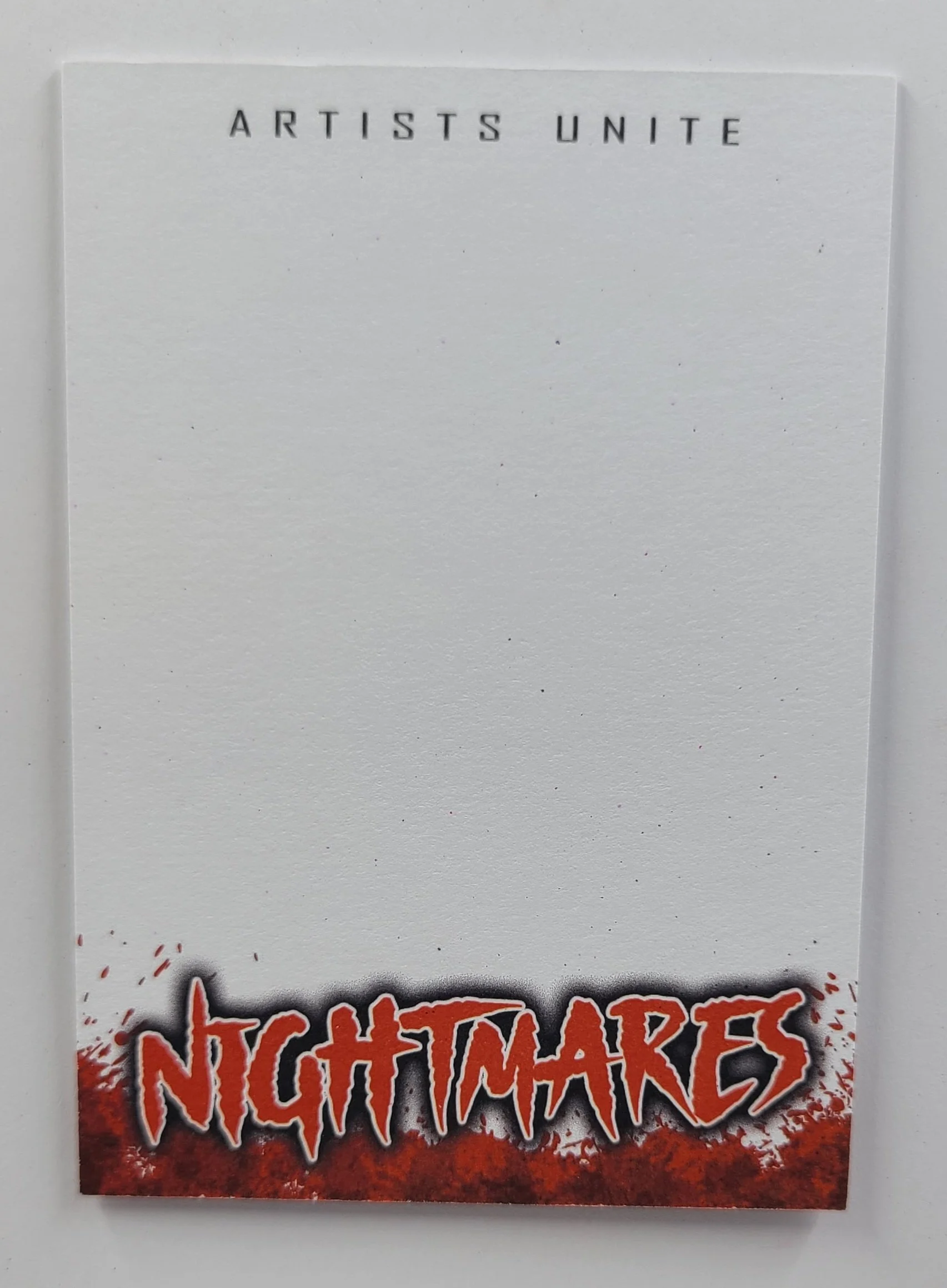 Artists Unite "Nightmares" Sketch card (Limited Edition)