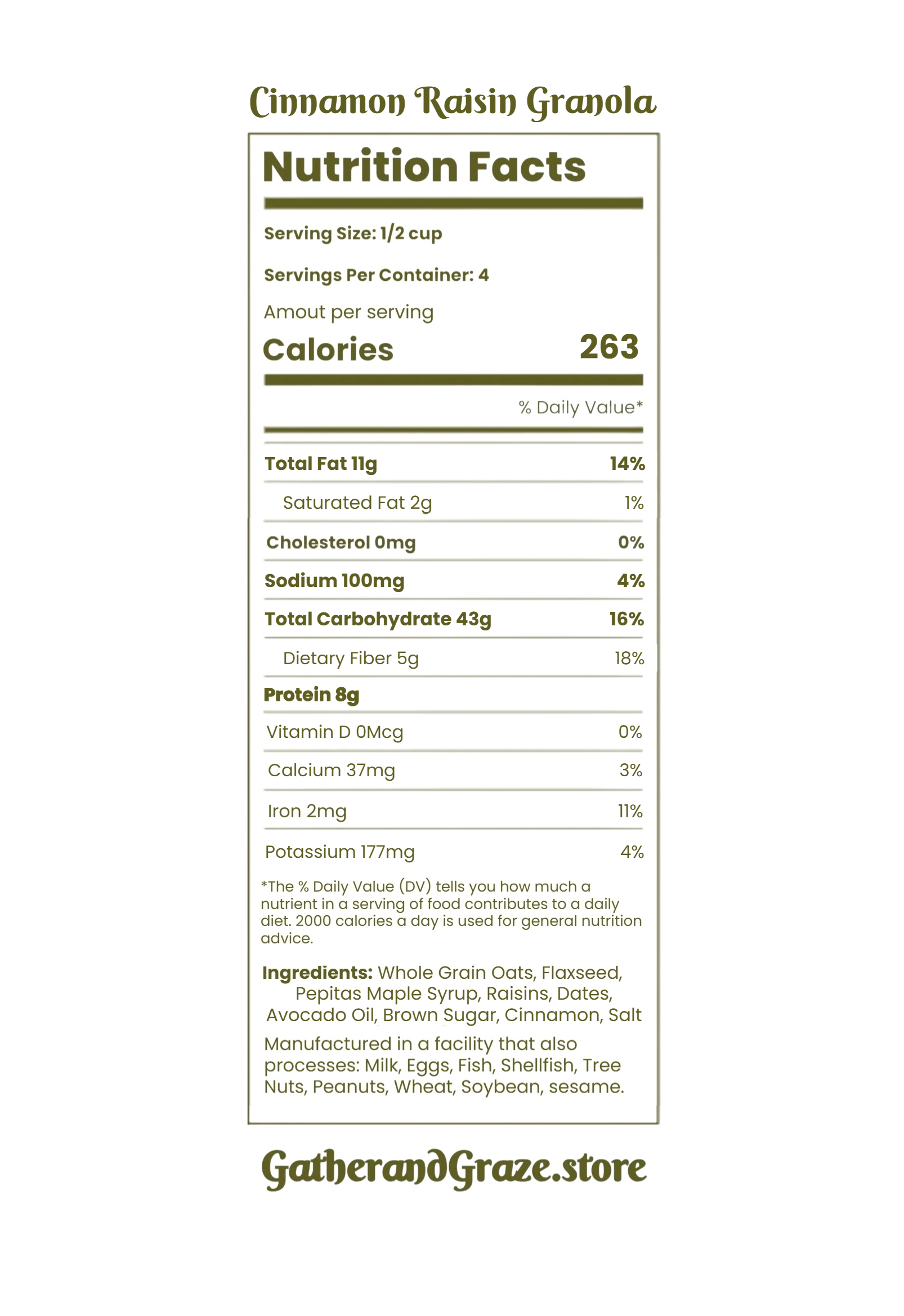 Cinnamon Raisin Granola Nutrition Facts (2).png
