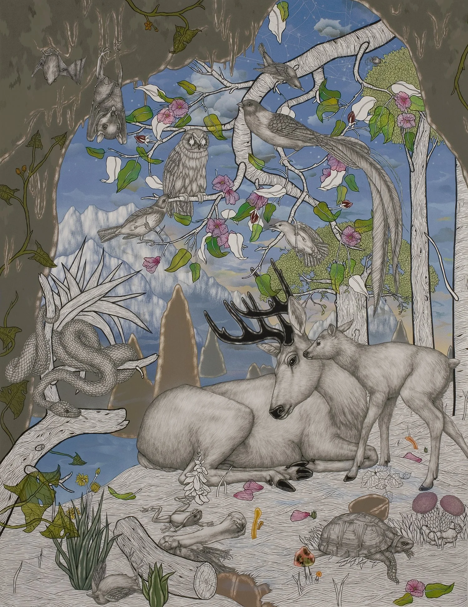 Serene in Spring’s Treacherous Cradle (free shipping)