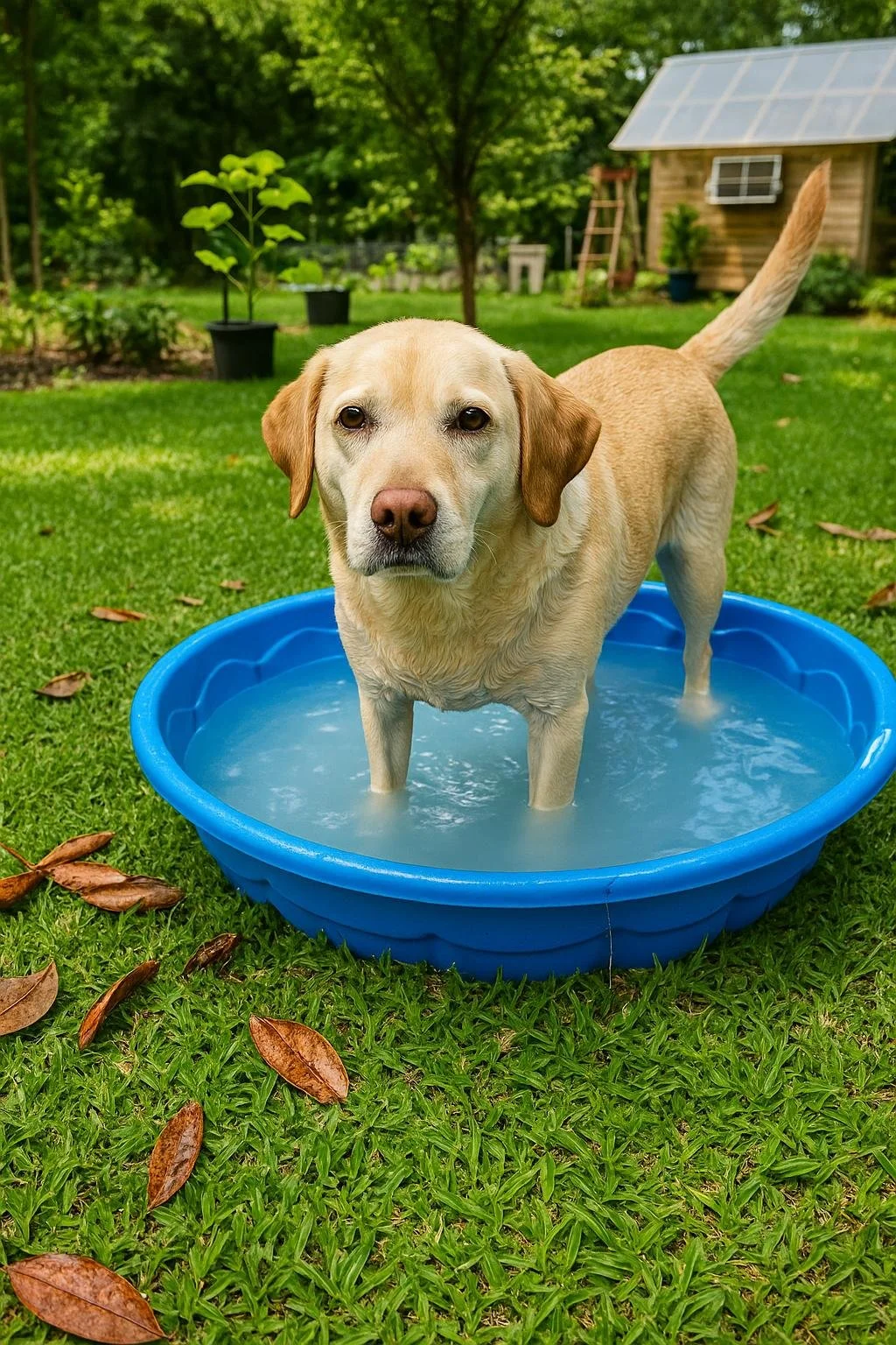 Lady's bath time