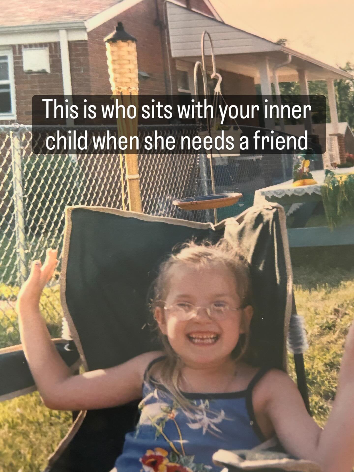 All my younger versions of me very much want to meet the younger versions of you. 

Congruent soul therapy prioritizes all of you and encourages healing and connection to the younger self especially the younger you received messages that may not have