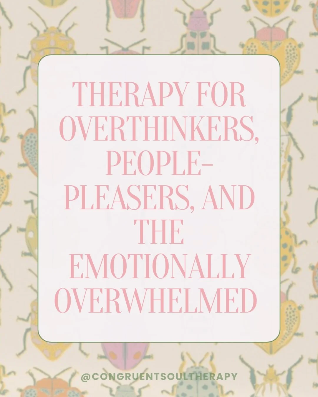 If you&rsquo;re someone who feels like you&rsquo;re constantly thinking, managing, or holding it all together while quietly feeling overwhelmed...

this space is for you.

Most of the people I work with are high-functioning, self-aware, and exhausted