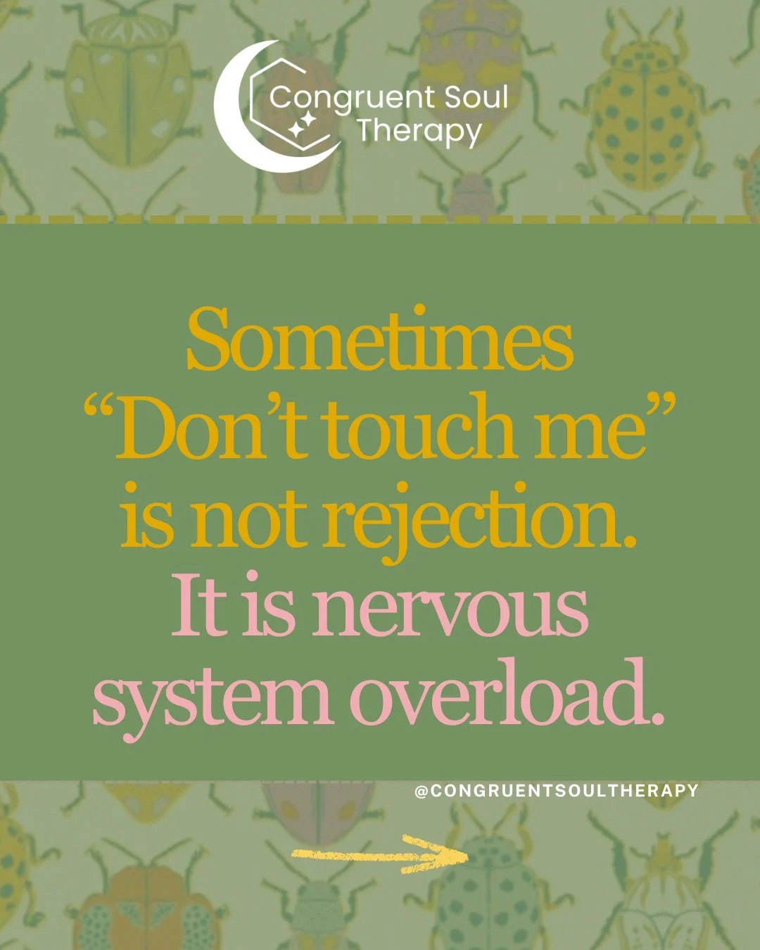 Sometimes healing is not about forcing more connection.
Sometimes it is learning how to feel safe enough to return to your body again.

Not wanting to be touched can mean many different things.
Sometimes it is a clear boundary.
Sometimes it is overst