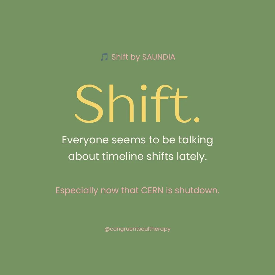 🎵 Inspired by "Shift" by SAUNDIA

Everyone's talking about timeline shifts, especially with CERN shutting down. 

Whether you believe in quantum timelines or not, the truth is simple: you can always choose your next step.

So instead of wo