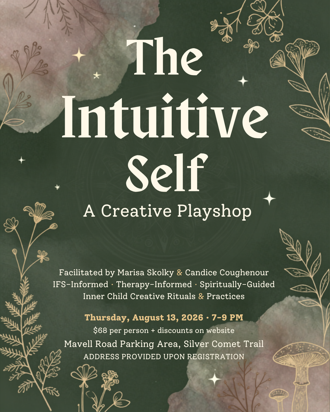 The Intuitive Self Play Shop
IFS-Informed · Therapy-Informed · Spiritually-Guided Inner Child Creative Rituals & Practices

Thursday, August 13, 2026 · 7–9 PM