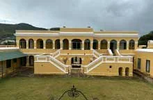 Fort Christiansvaern, part of the Christiansted National Historic Site on St Croix USVI. One of the best preserved colonial forts in the Caribbean.
