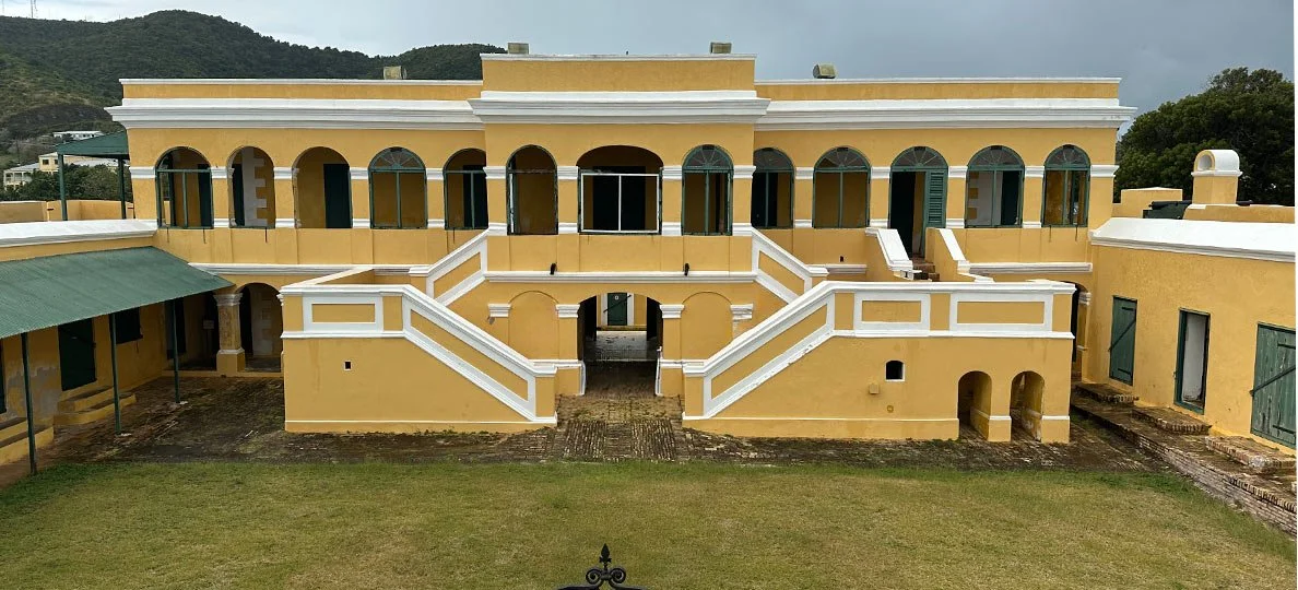 The courtyard at Fort Christiansvaern in Christiansted