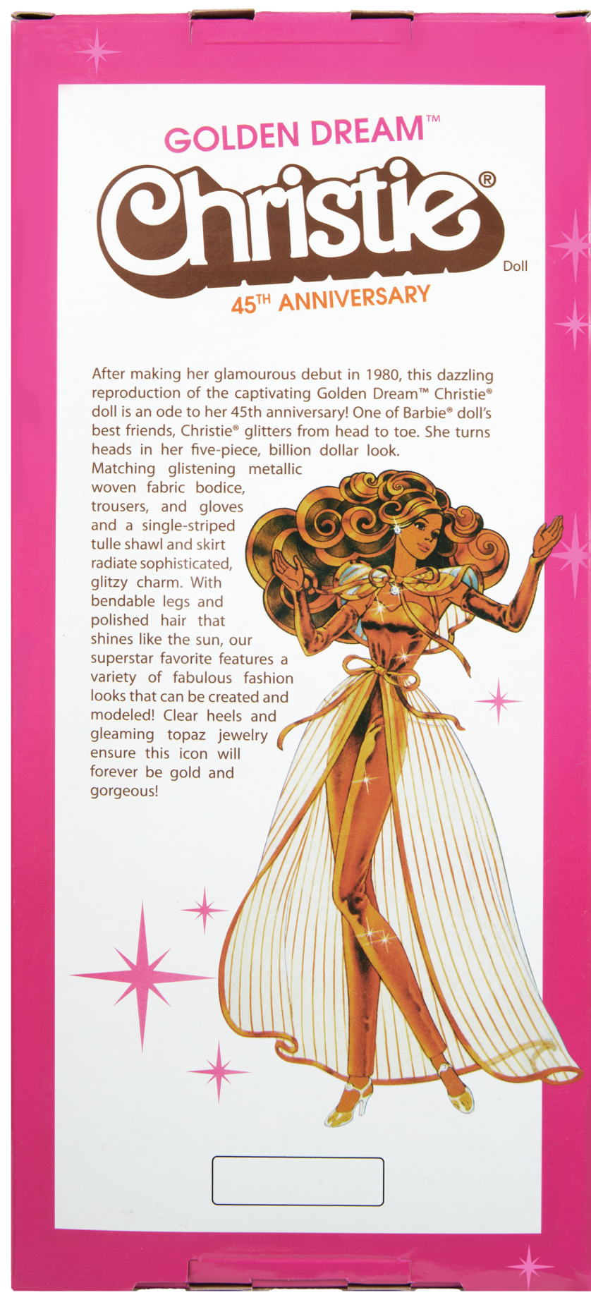 Barbie Christie Repro - Back of Package