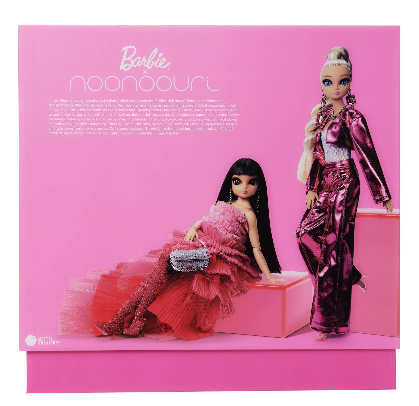 Barbie x Noonoouri - Back of Package