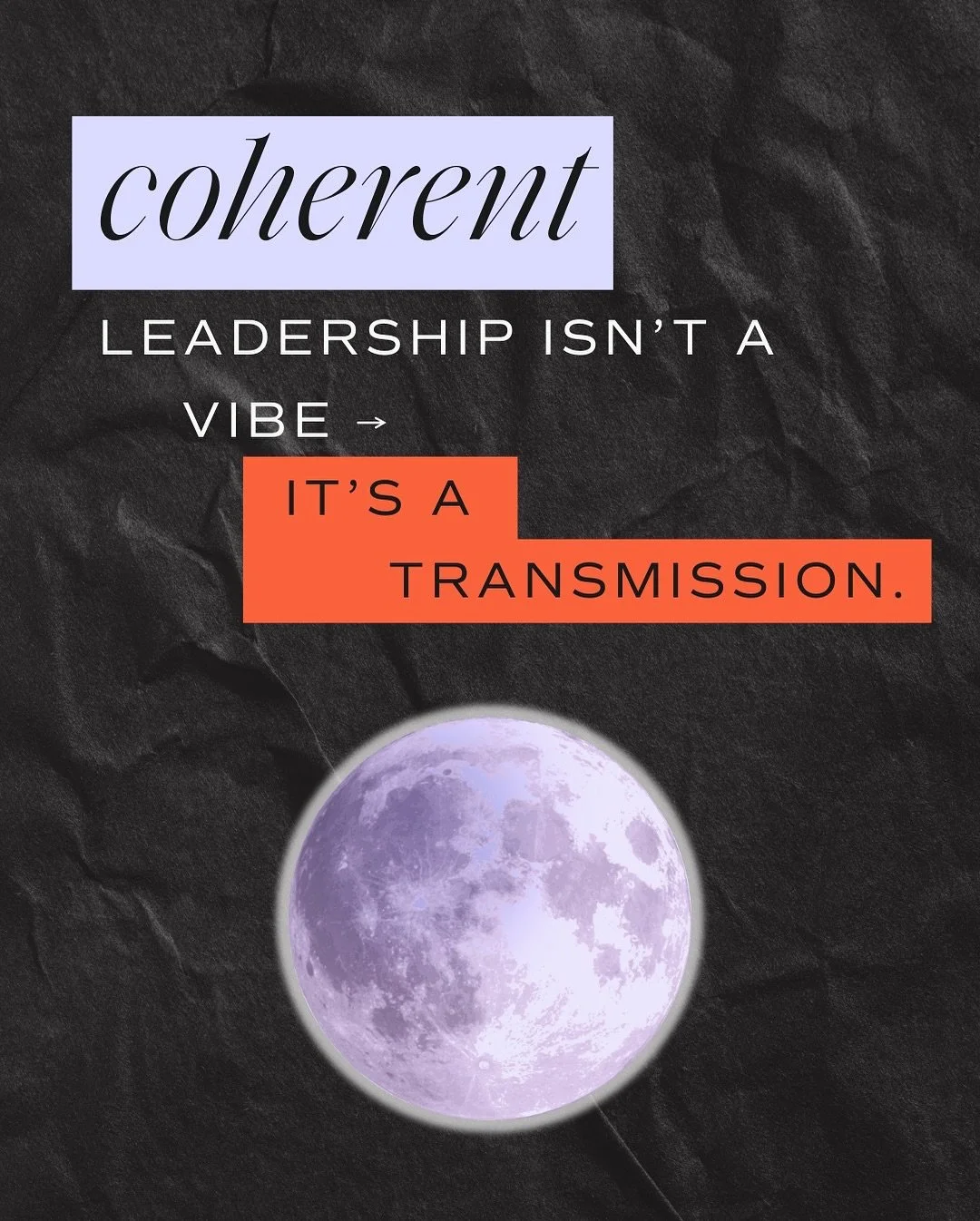 coherent leadership isn&rsquo;t a vibe &mdash; it&rsquo;s a transmission.

when your nervous system is regulated, your team feels it. safety rises. minds clear. collaboration flows.
 coherence focuses energy like a laser &mdash; aligning vision, acti