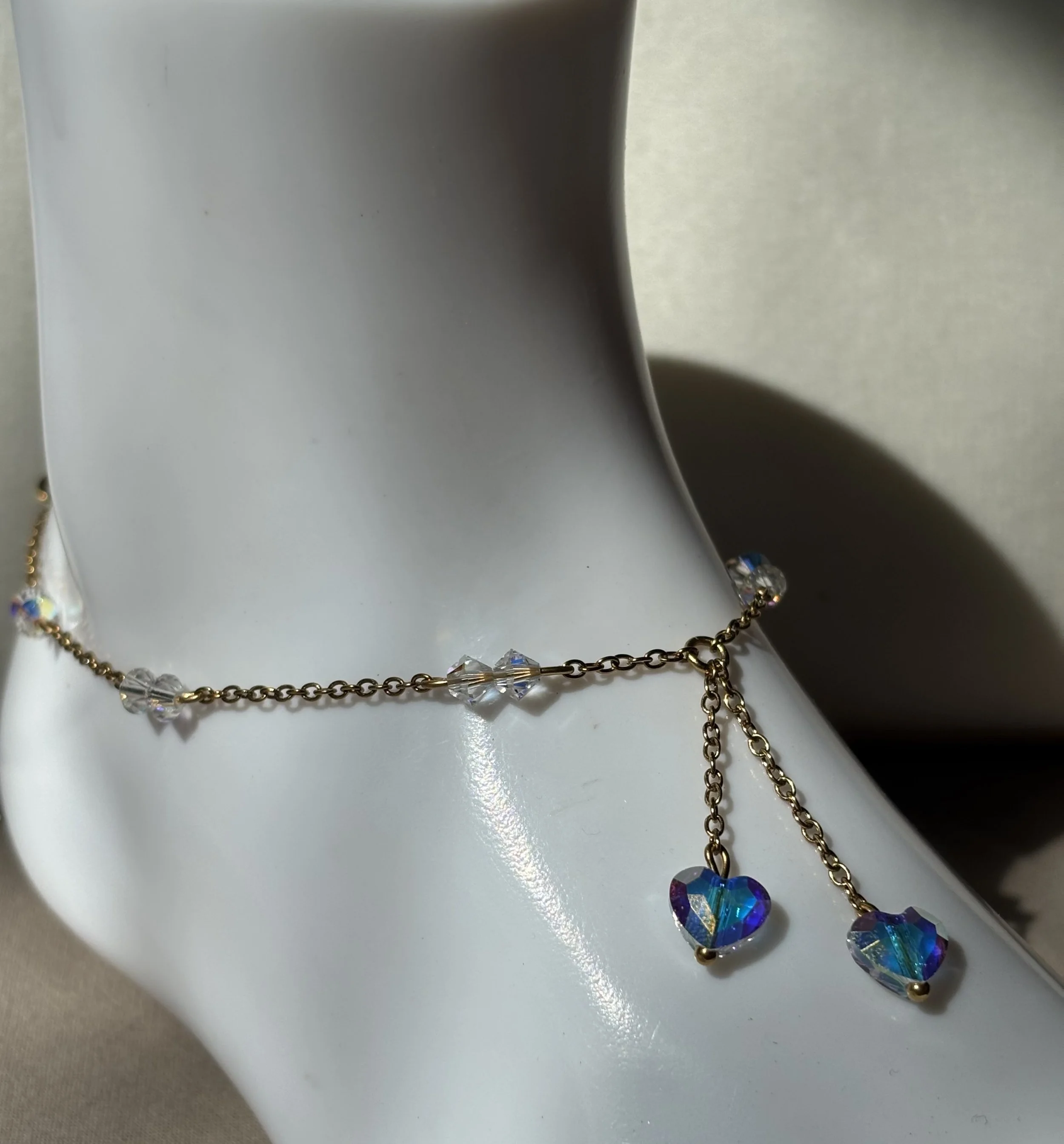 Chaîne de cheville Éclat de cœurs