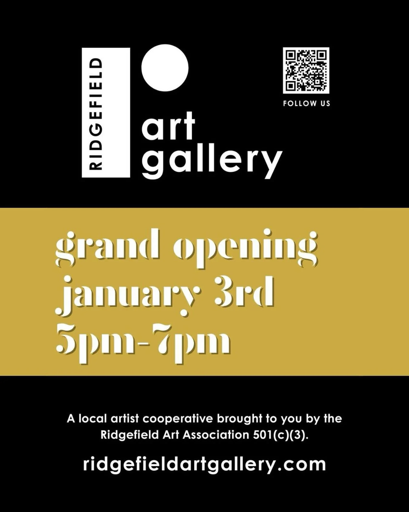 Save the date! One week from today Ridgefield will have a gallery. Ridgefield Art Gallery is brought to our community by the hard work and dedication of the Ridgefield Art Association and its members. The gallery will live in the old hardware store- 