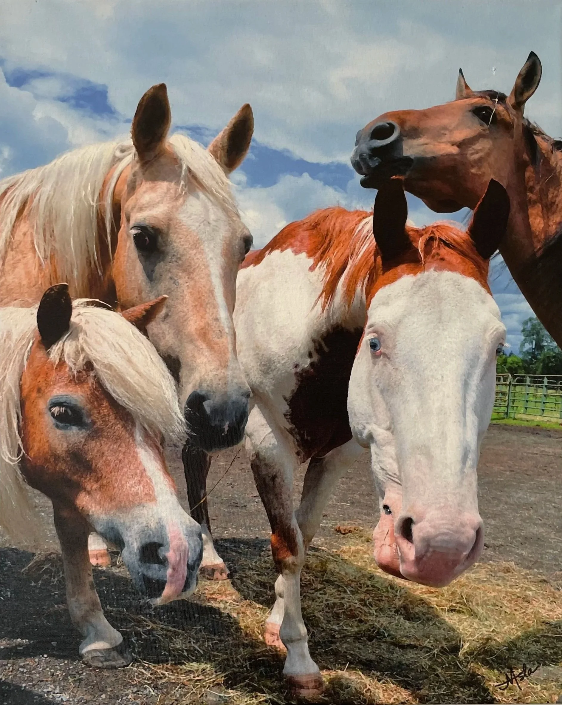 The Gossips by Merrilee Asla Lee