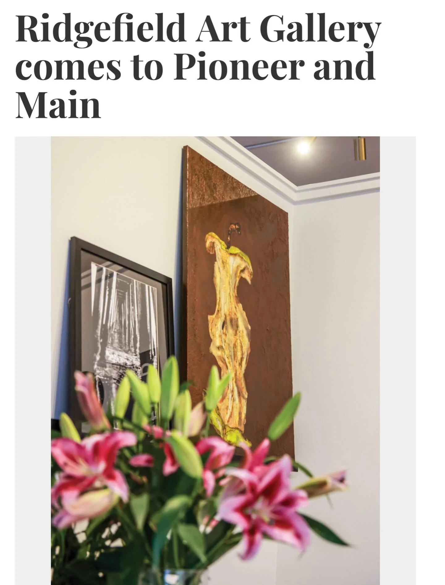 Thank you to @the.reflector.newspaper for showcasing the gallery in its recent edition! Link in bio if you&rsquo;d like to read it!