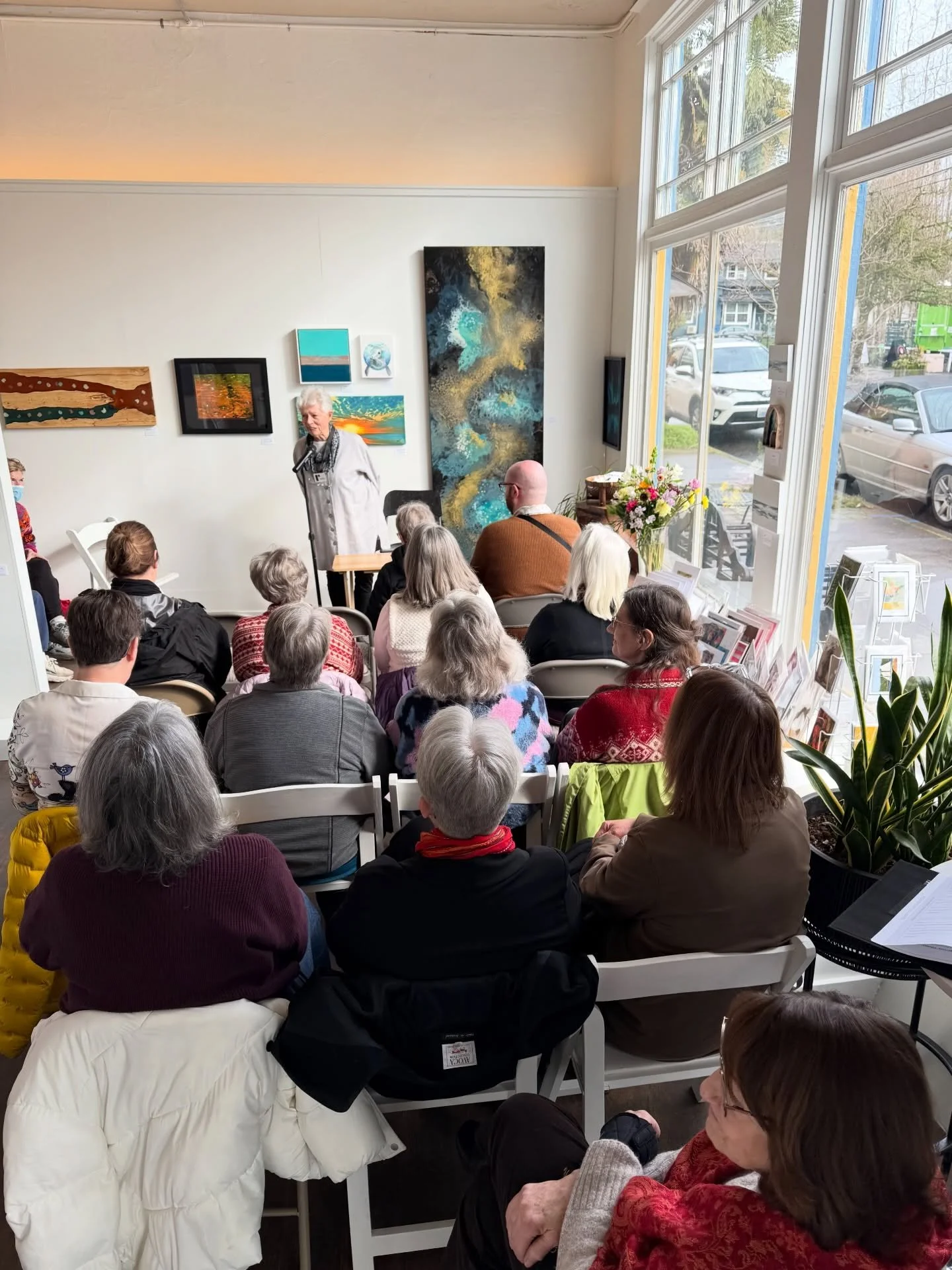 We were absolutely honored to host our first ever poetry reading event by @pnfarmarts this afternoon. 

Art Association member, Abby Braithwaite is a talented writer and artist with a heart for sharing the love of the craft with the community. She re