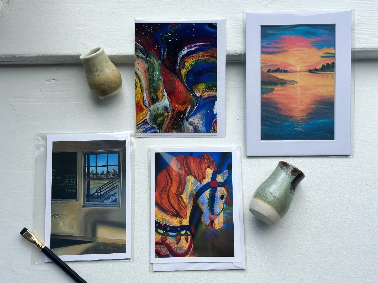 Loving these tones! Cards and prints are available alongside so many beautiful originals here at the gallery