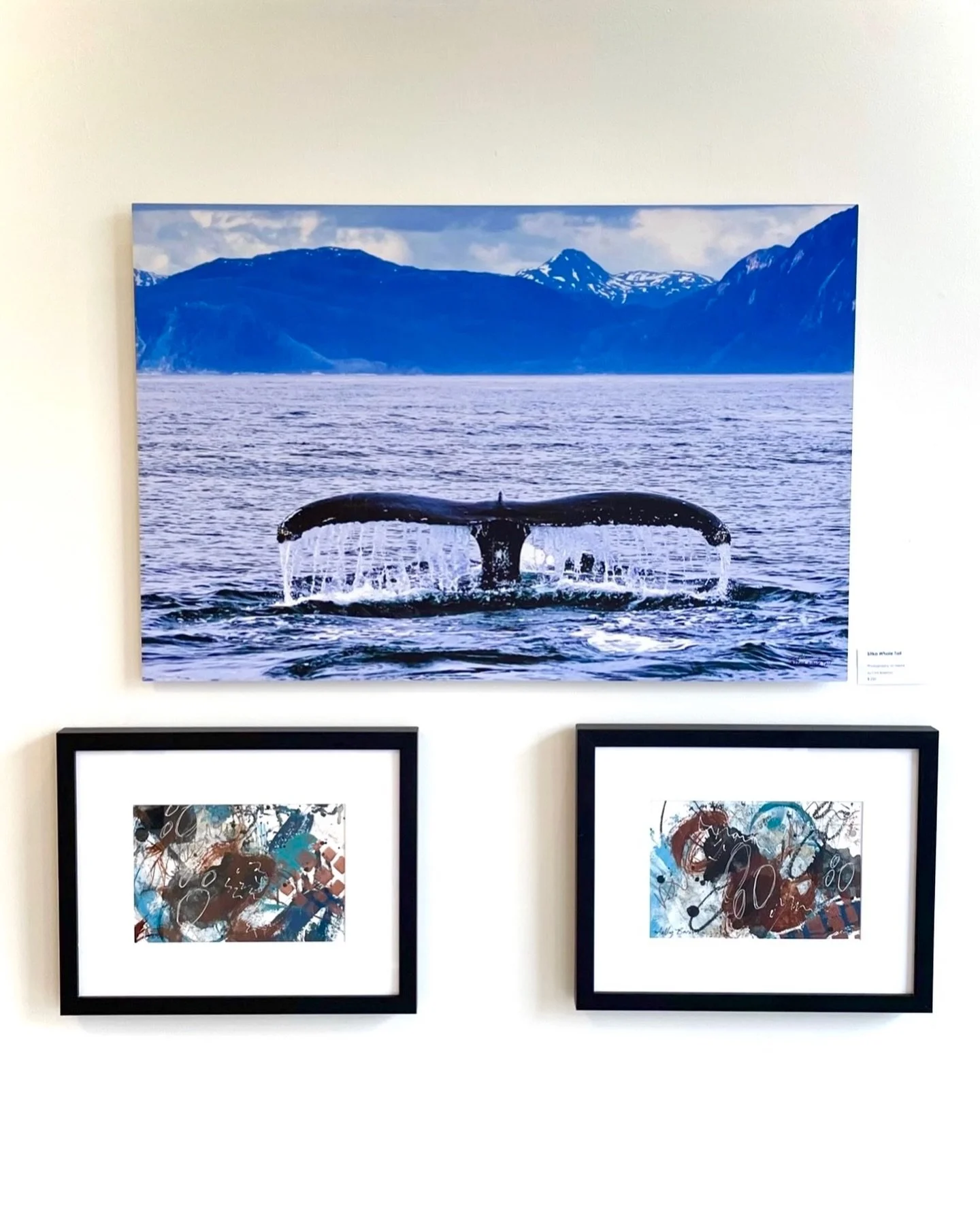 Currently on view at the gallery 

-Incredible shot of a whales fluke by @chrisbidlemanphoto 
-Beautiful abstracts by @sommollyier28