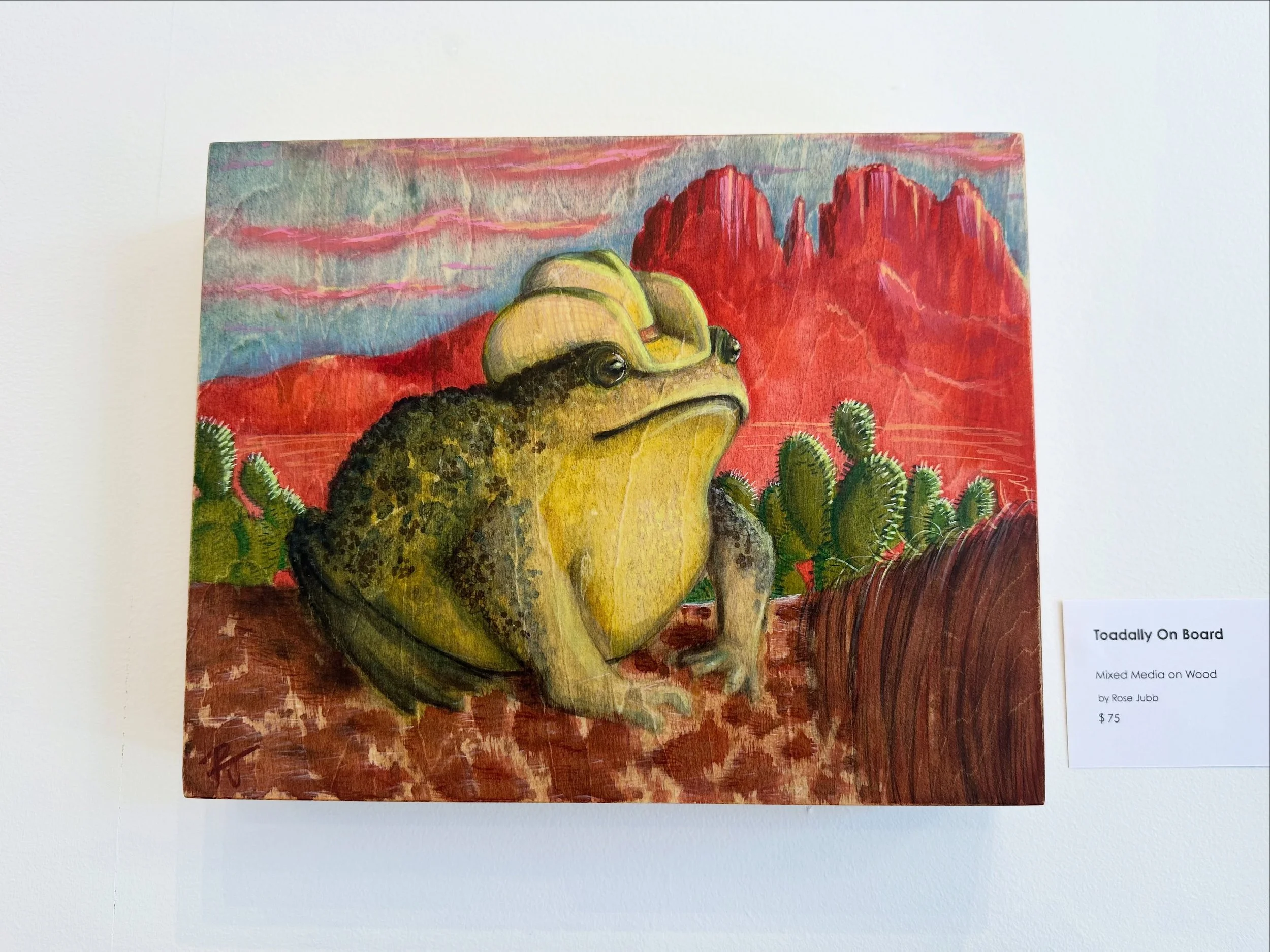 Toadally on Board by Rose Jubb

Part of our Spring to Life show, now hopping away getting ready for May!