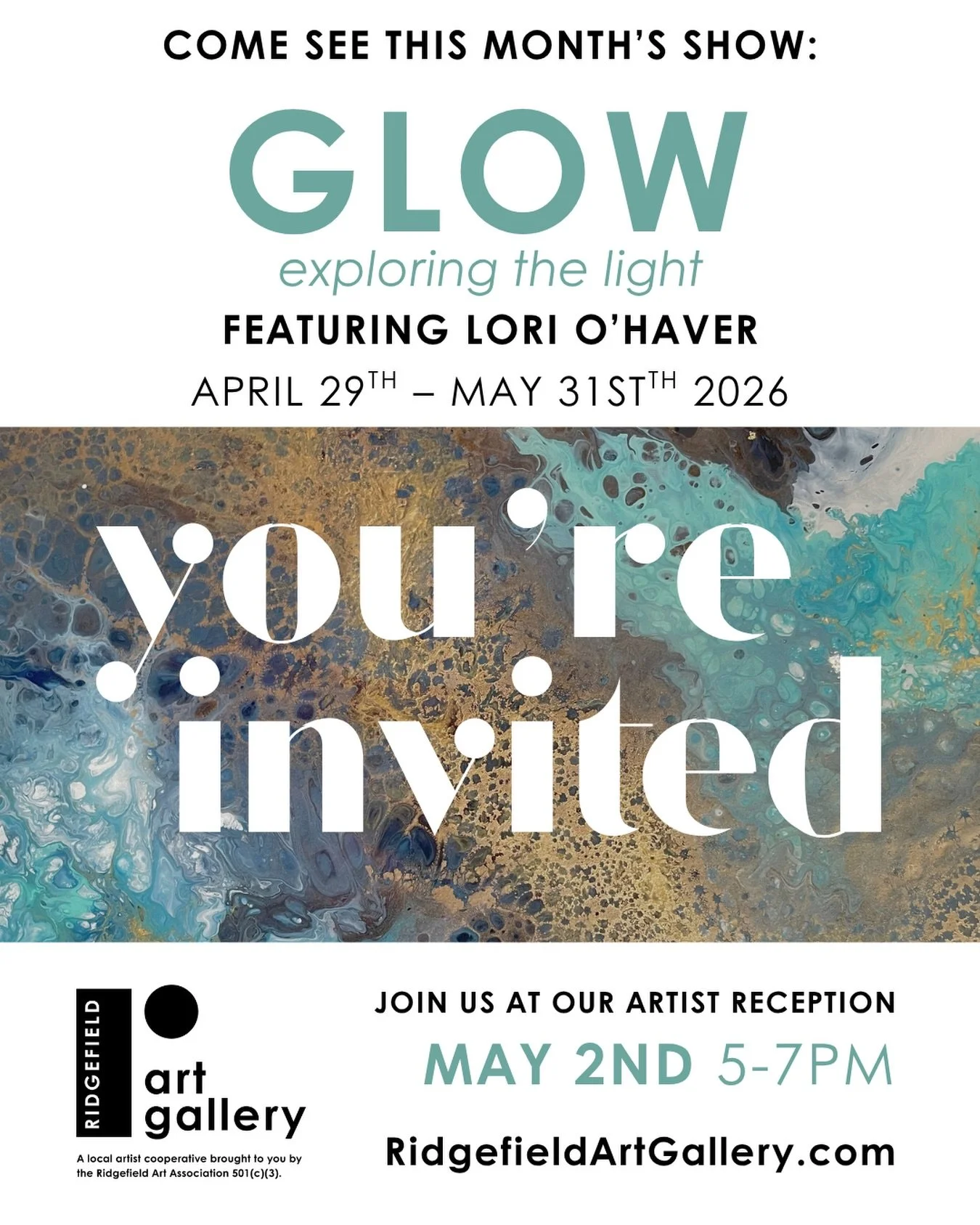 May is on the way and that means a brand new show for you to enjoy! Through this coming month we will be presenting Glow featuring Lori O&rsquo;Haver. 

Join us Saturday May 2nd from 5-7pm at the gallery to meet the artists and enjoy some light refre
