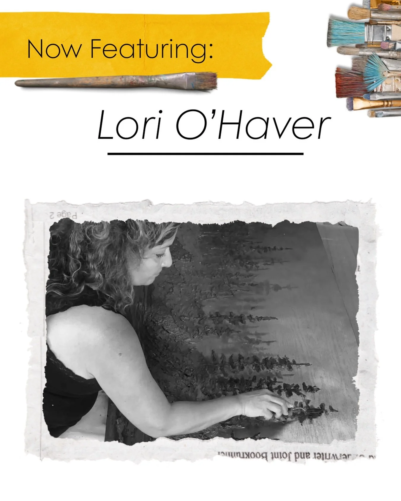 This month we are featuring Lori O&rsquo;Haver - known for her large scale flowing abstracts and sceneries. 

She works primarily with acrylics and is heavily influenced by the PNW landscape. 

In her spare time she is found teaching youth art and oc
