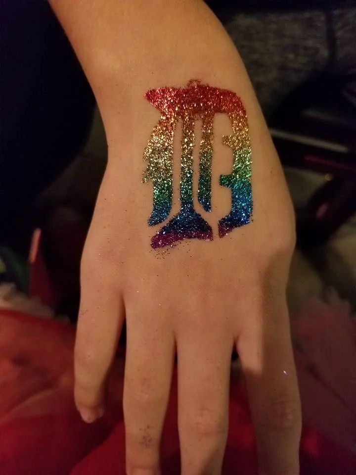 Glitter Tattoo Artist for Hire party entertainment 