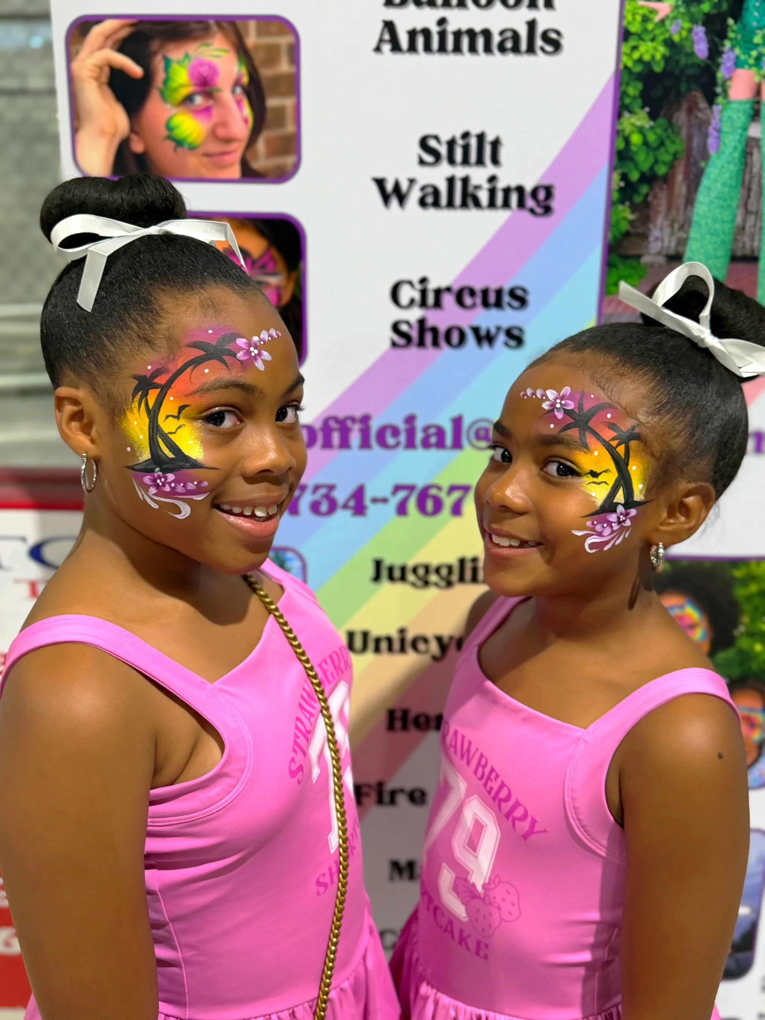 pretty sunset face painting