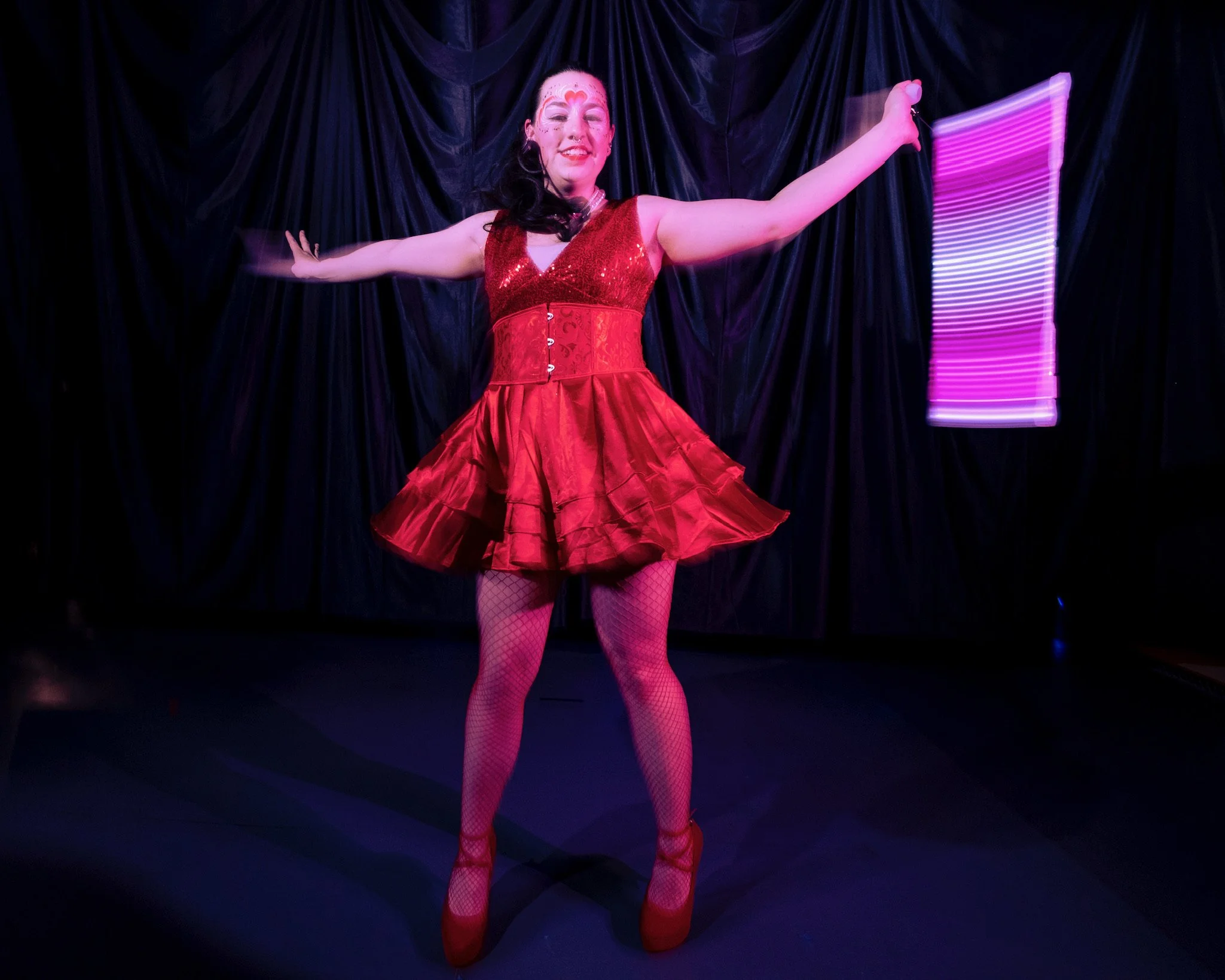 LED roaming entertainment night time party