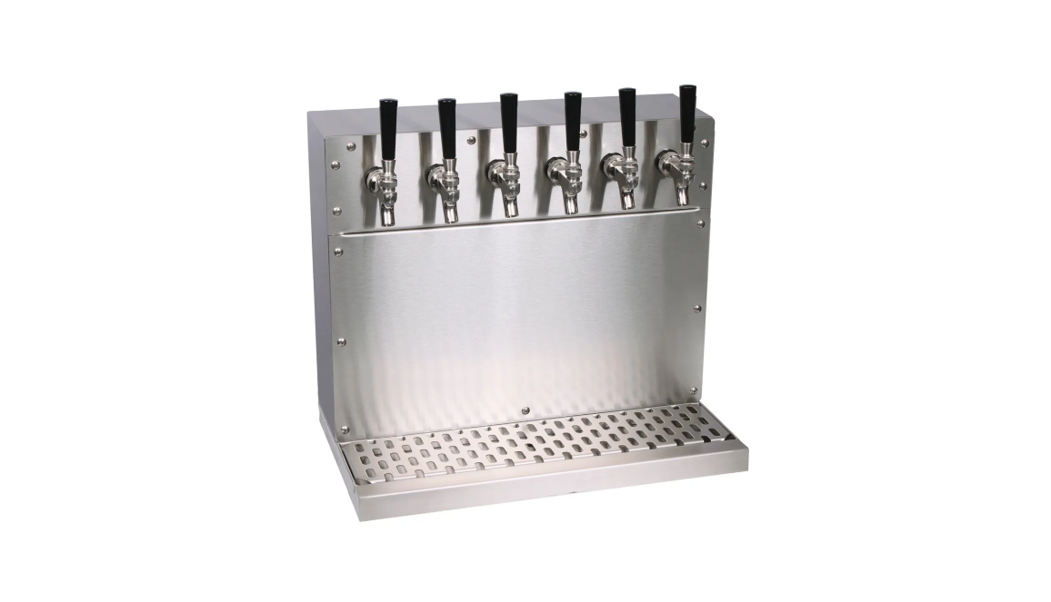GLASTENDER - WALL MOUNTED - BEER TAPS - STAINLESS FINISH - PACKAGE SET