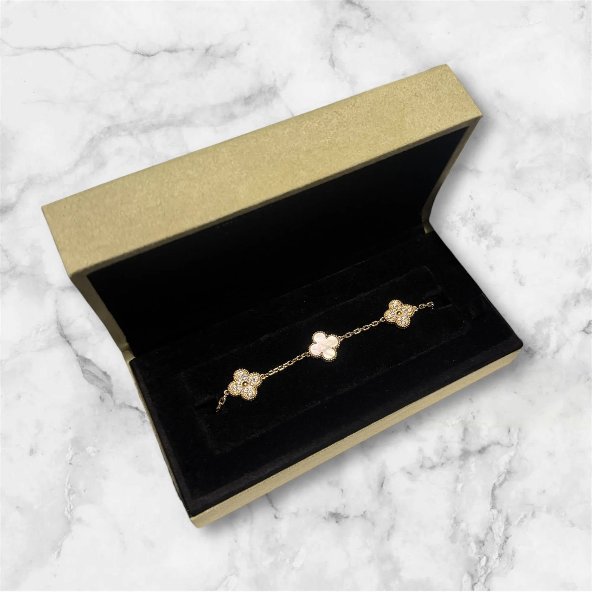 Van Cleef Diamond Alhambra Bracelet