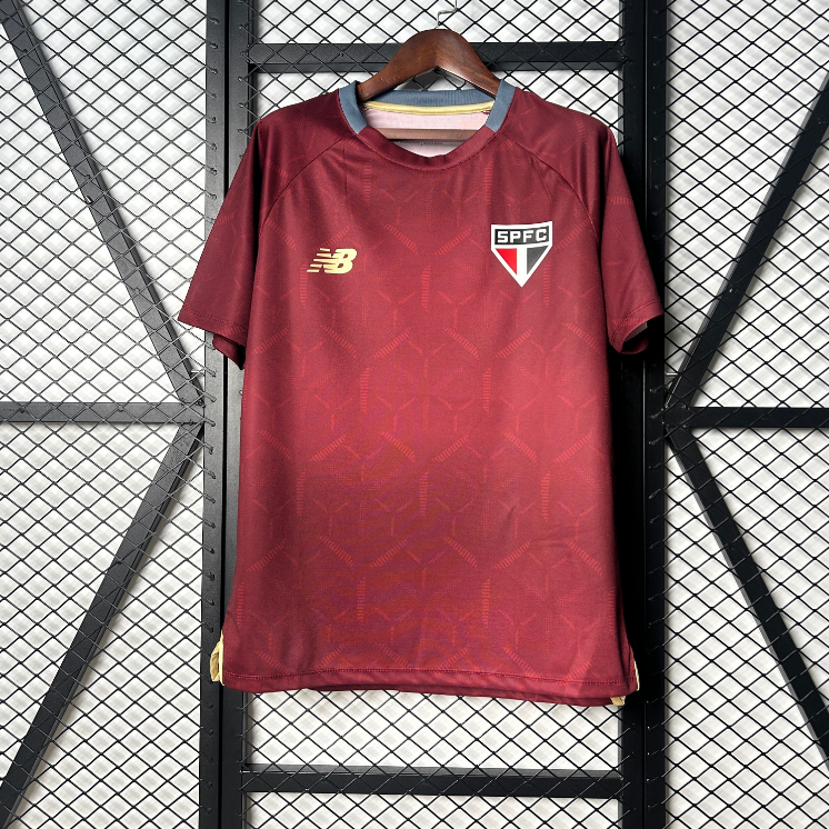 Sao Paulo 2025/26 Training burgundy Jersey – Men’s