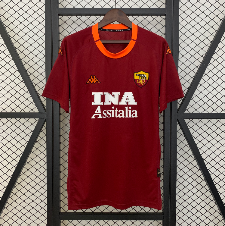 Roma Retro 2000/01 Home Jersey – Men’s