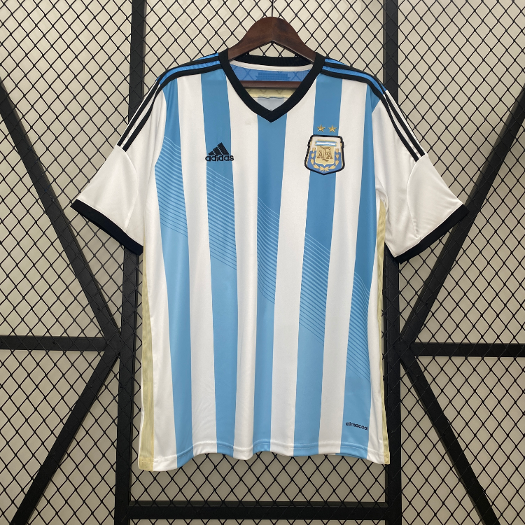 Argentina Retro World Cup 2014 Home Jersey – Men’s