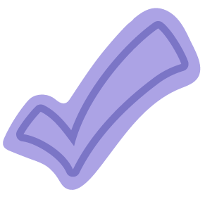 Pink checkmark icon
