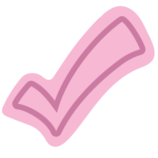 Pink checkmark icon