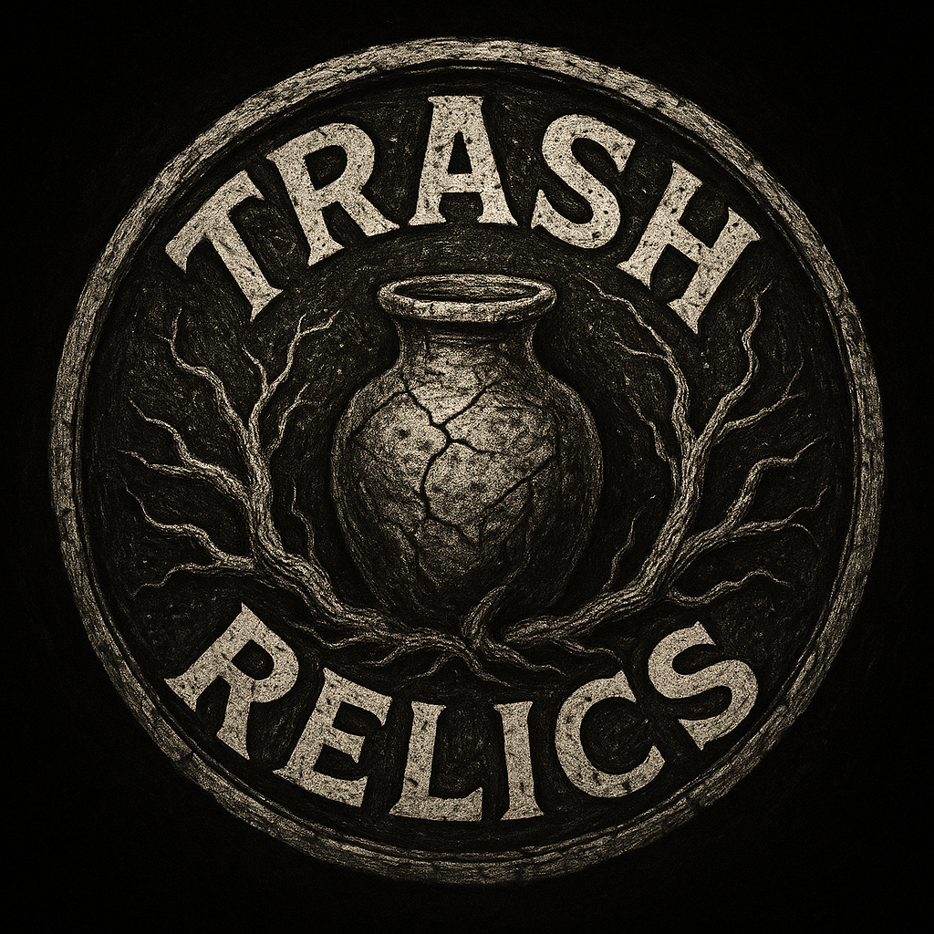 Trash Relics emblem representing the environmental NFT archive