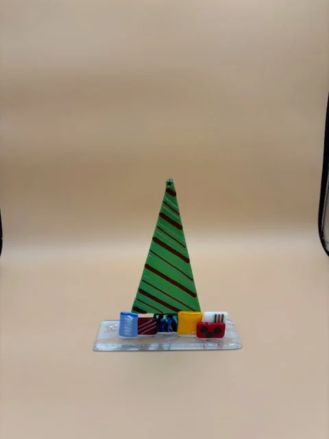 Christmas Tree with Red Garland