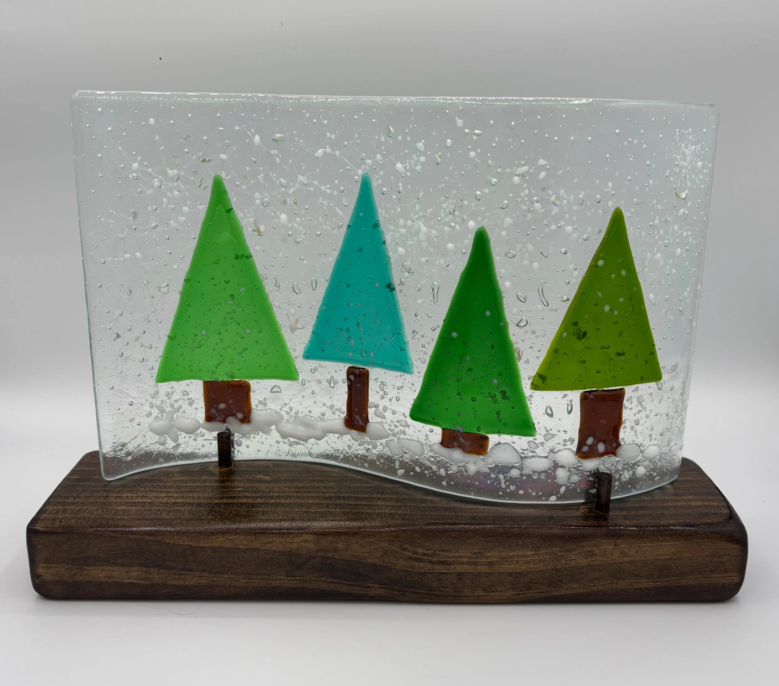 Snowy Trees on a stand