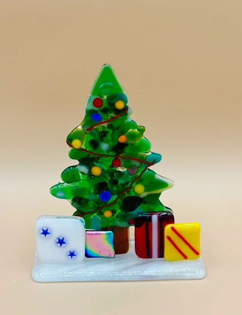 Recycled Glass Christmas Tree