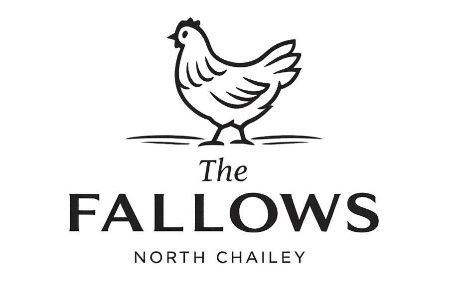 Black and white logo of a chicken silhouette above the text 'The FALLS NORTH CHAILY'.