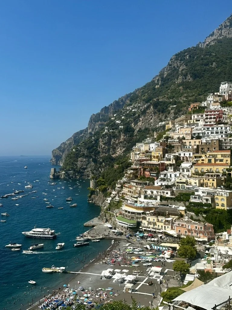View of the coastline, Positano Italy