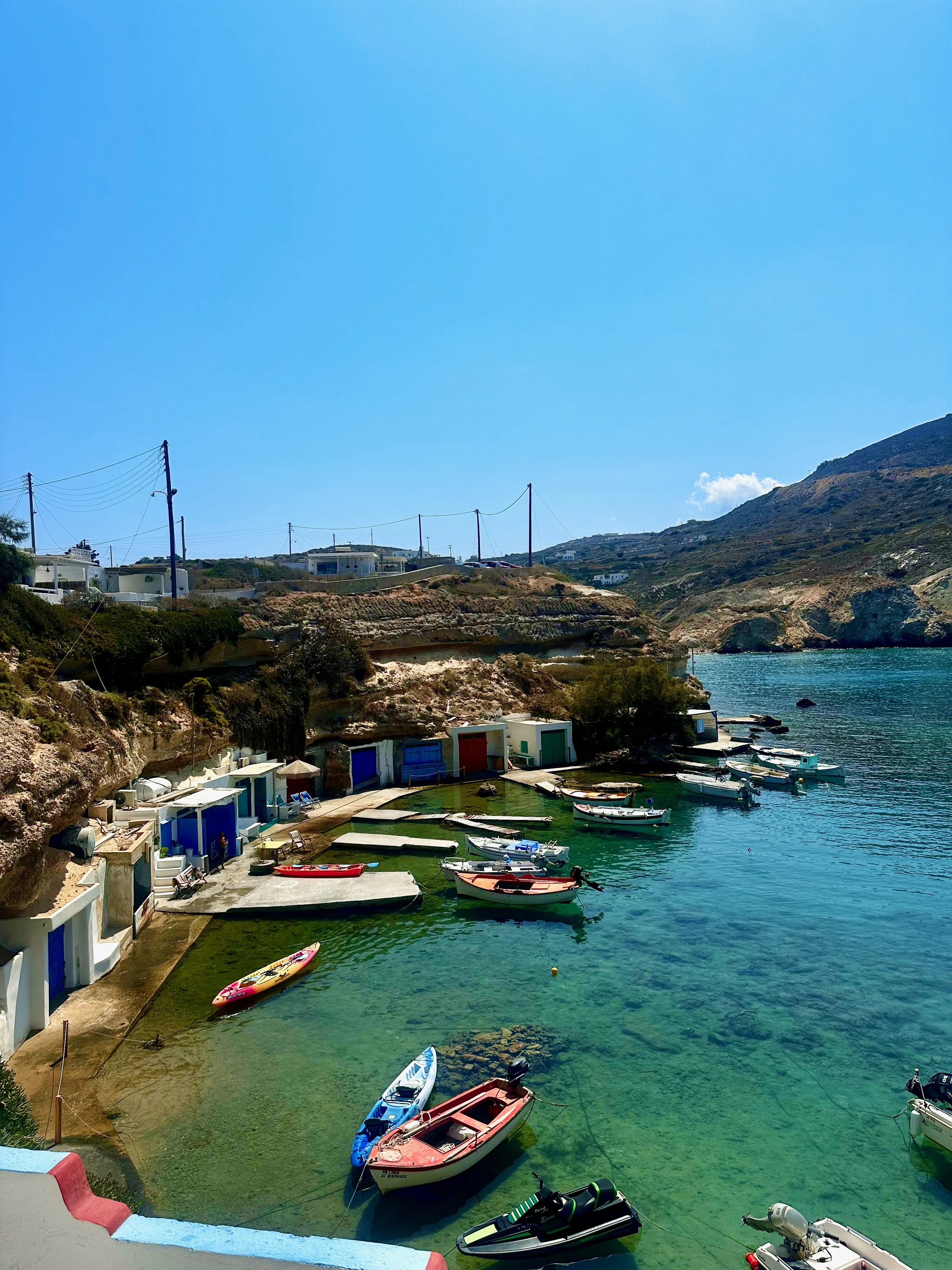 Mandrakia Beach, Milos Greece