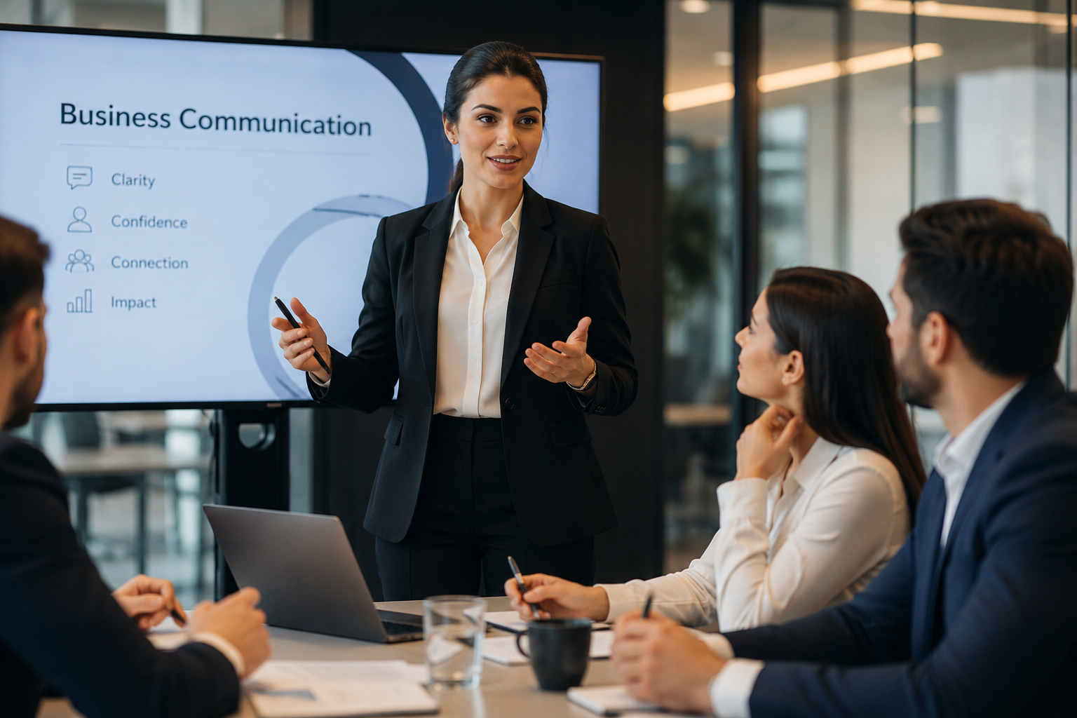 This image descirbes how we teach Professionals at Agora to be confident