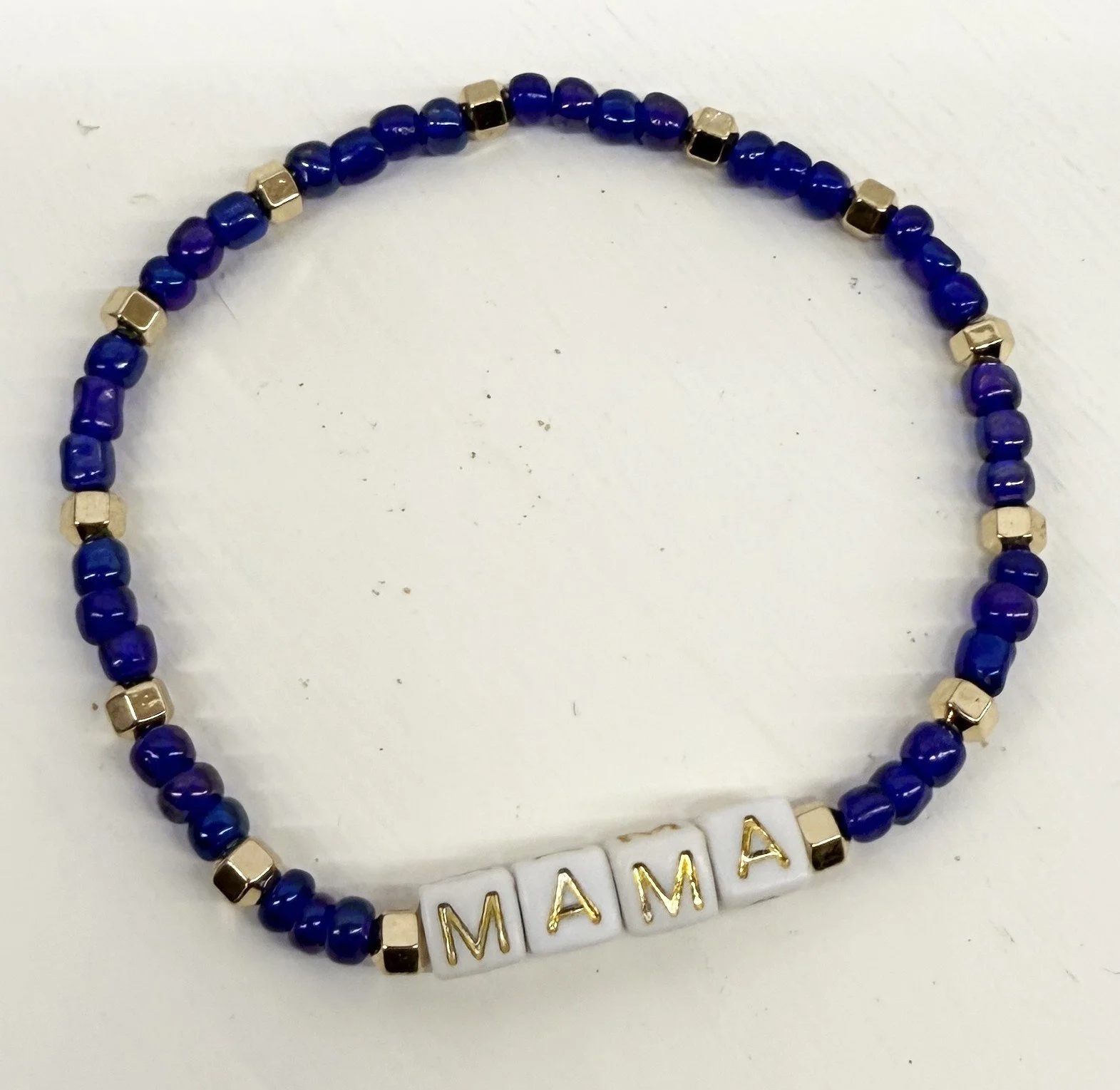 "Mama" Example Made-to-Order Bracelet, Single Strand