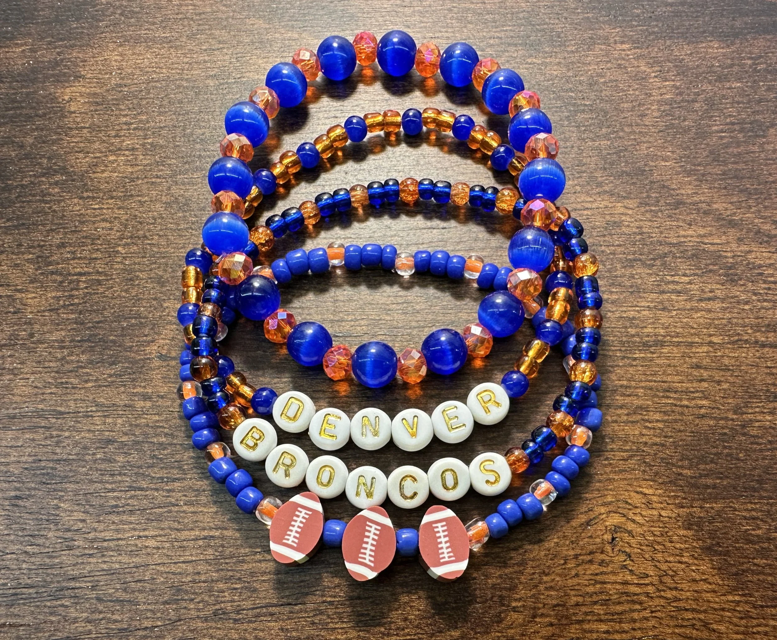 Denver Broncos Team Spirit Bracelet Stack