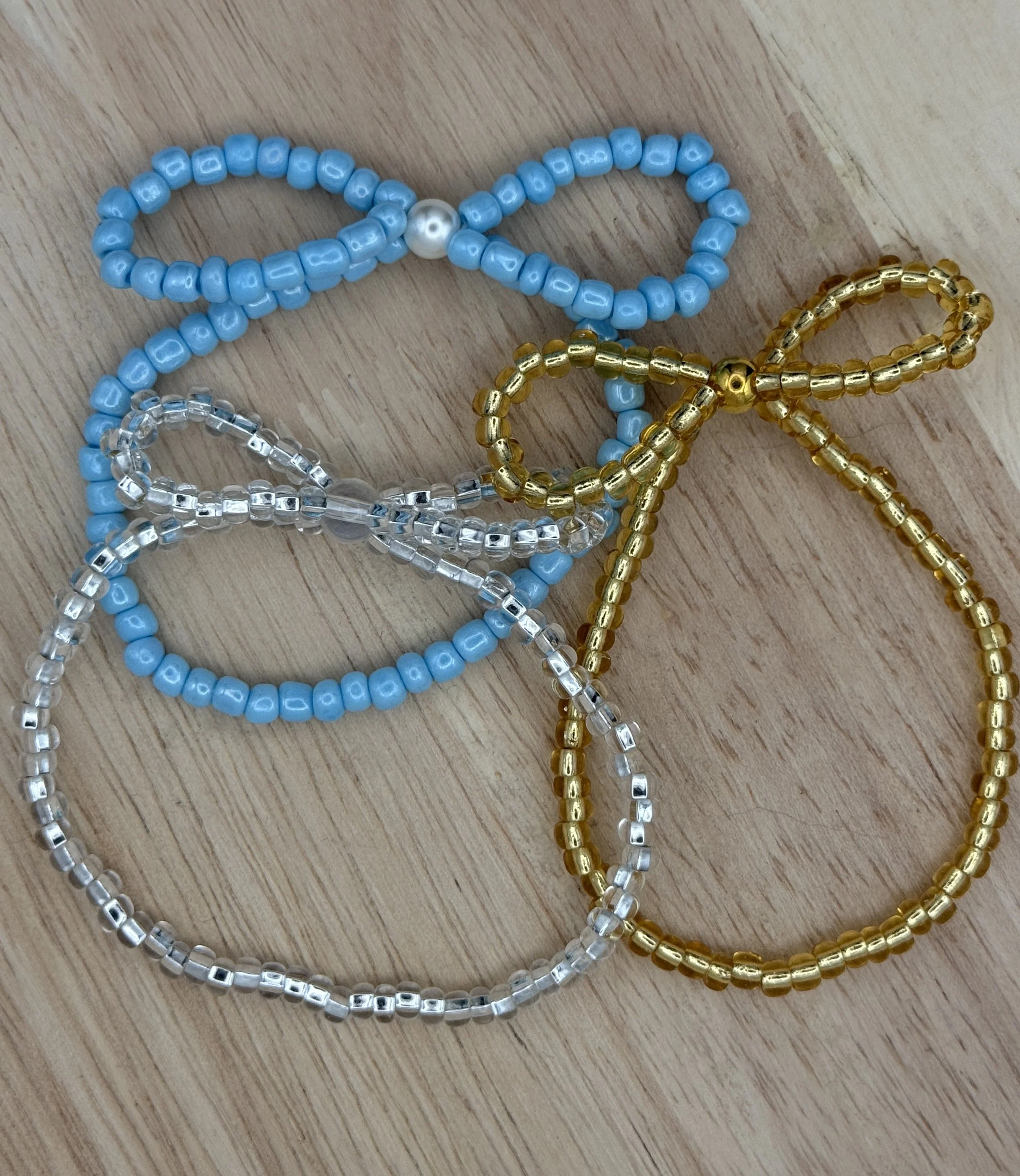 Splash Bow Bracelets, Single (Specify Color)