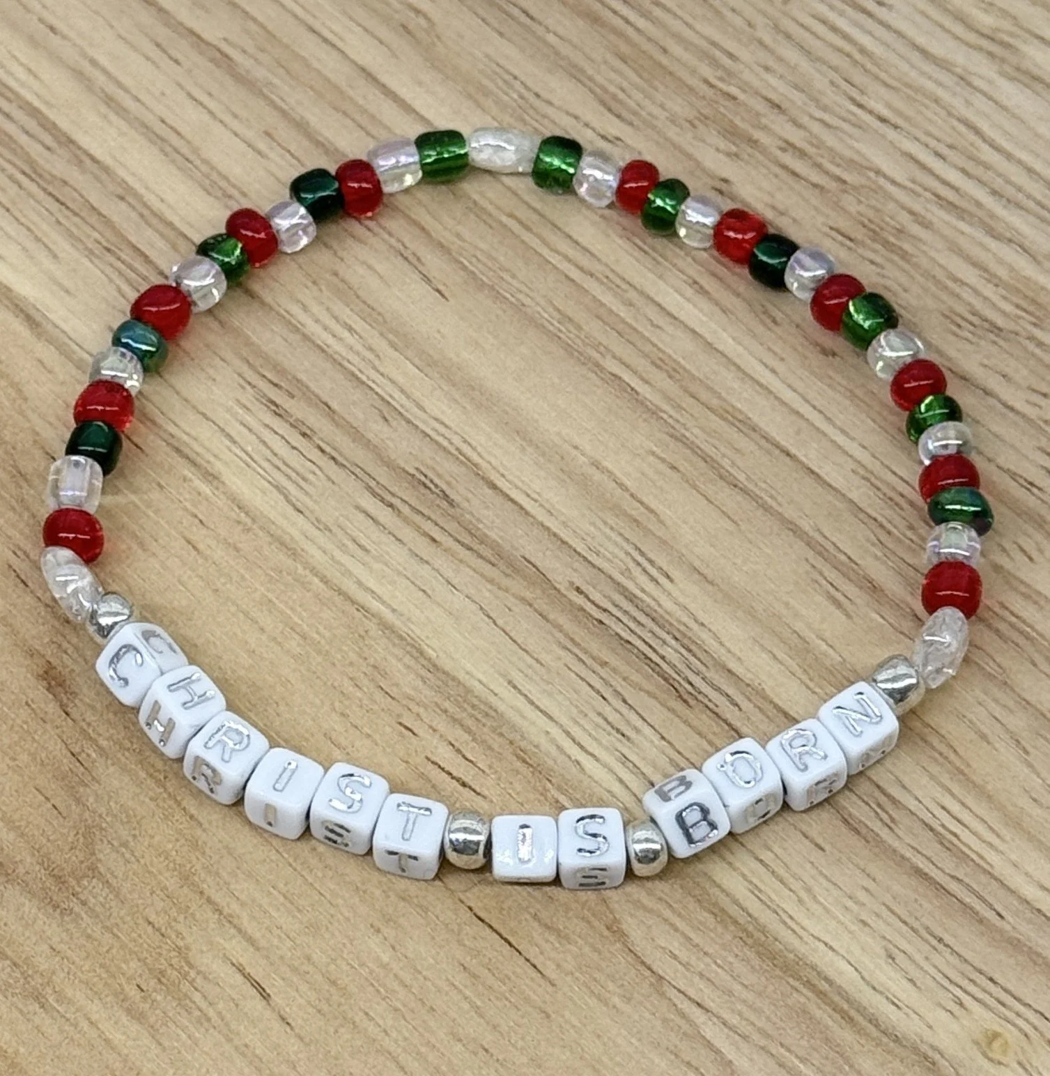 "Christ is Born" Christmas Bracelet