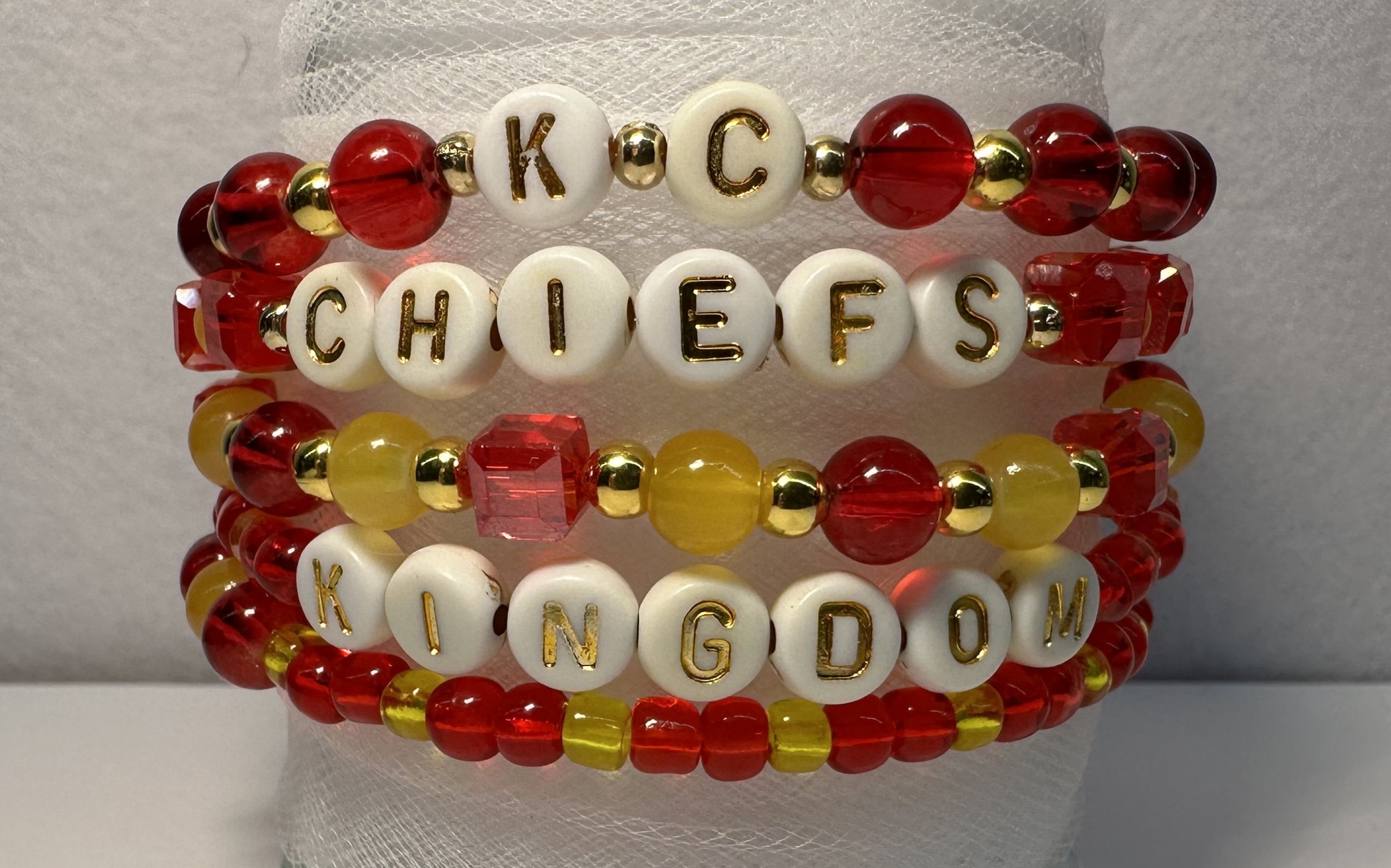 Kansas City Chiefs Bracelet Stack