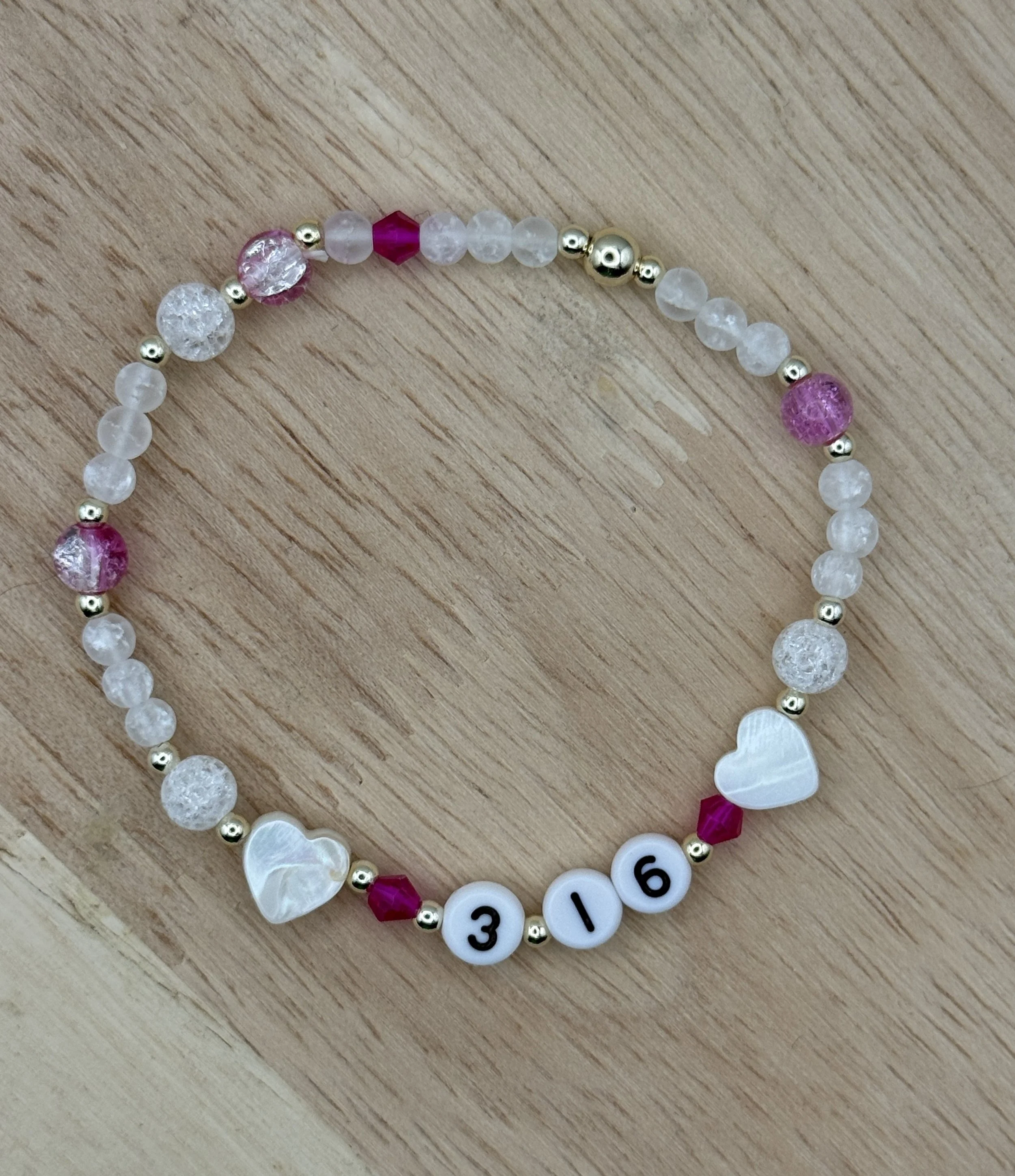 John 3:16 You Are Loved Bracelet, Available in Any Color