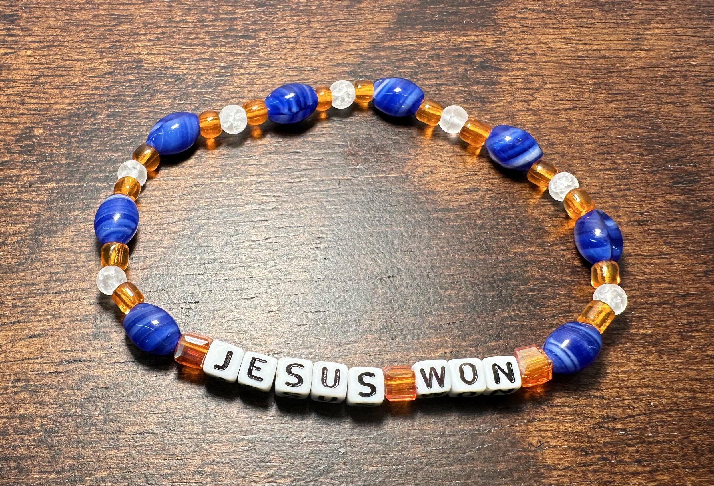 "Jesus Won" Conversation Starter Bracelet